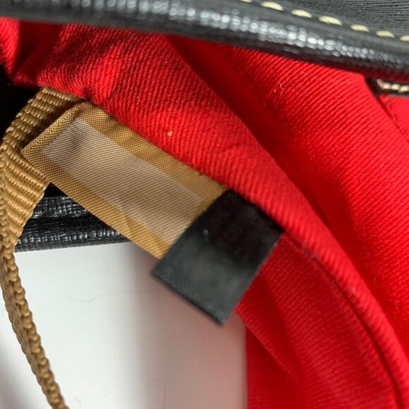 Dooney Bourke Black Saffiano Leather Large Travel Weekender Everyday Tote Bag - Picture 12 of 14